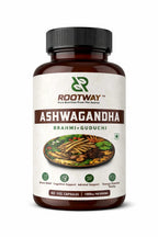 Ashwagandha Capsules with Brahmi & Guduchi – Stress Relief, Mental Clarity & Immunity